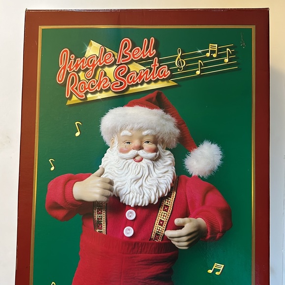 Jingle Bell Rock Vintage 1998 Singing Dancing 1st Edition Santa Tested Working - Picture 7 of 16